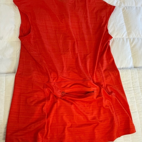 Athleta Cycling Size Large Orange/Tangerine Color Top - Picture 13 of 13